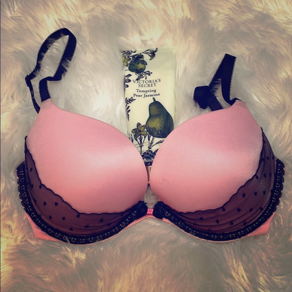VC very Sexy push up pink and black Bra